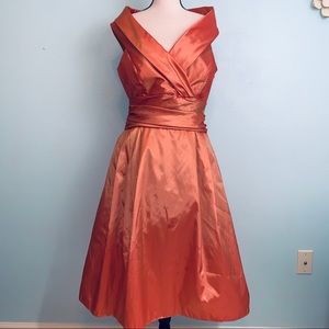 Bari Jay Off Shoulder Taffeta Gown